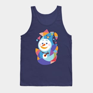 Portrait of Snowman 2 Tank Top